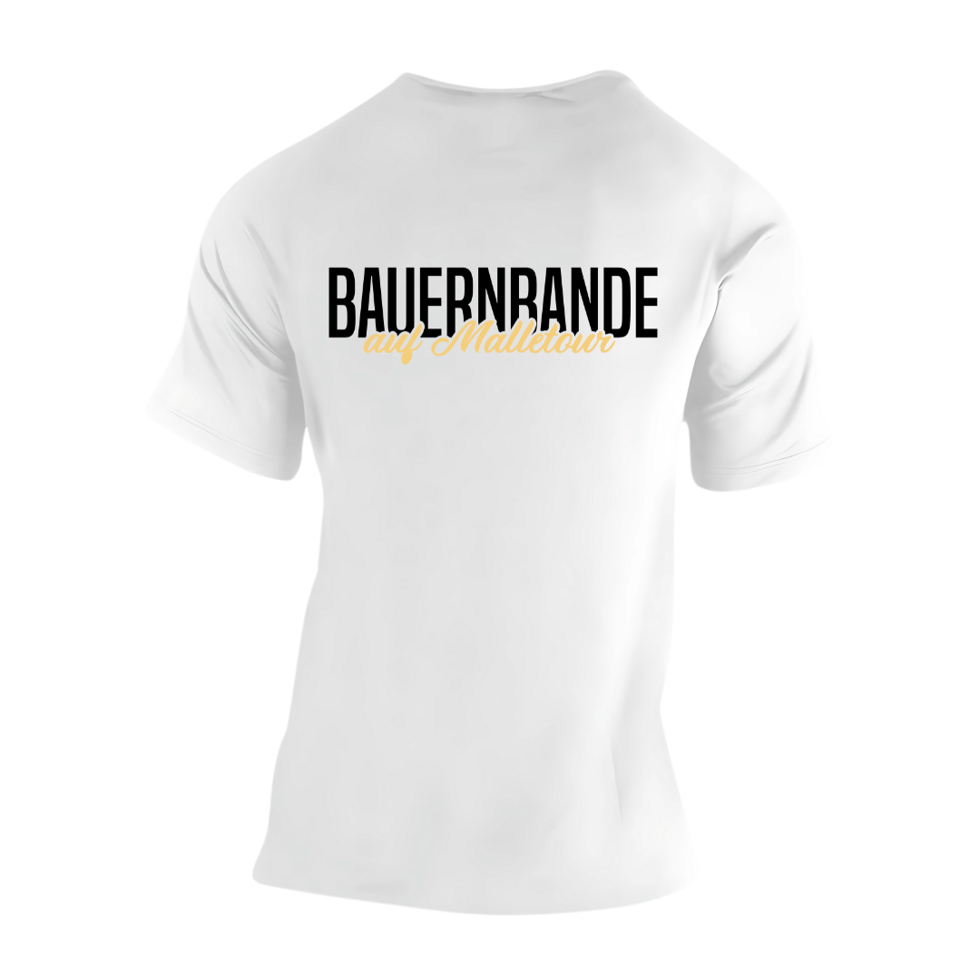 Bauernbande auf Malletour Rückseite | Premium T Shirt