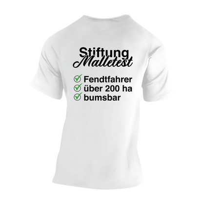 Stiftung Malletest Fendtfahrer #2 Rückseite| Premium T Shirt