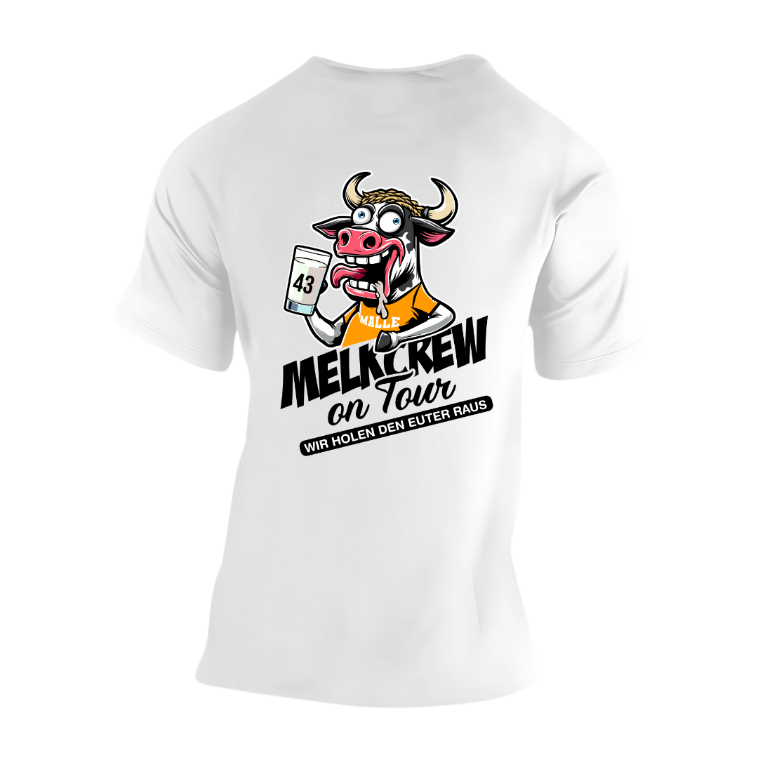 Melkcrew on Tour Rückseite | Premium T Shirt