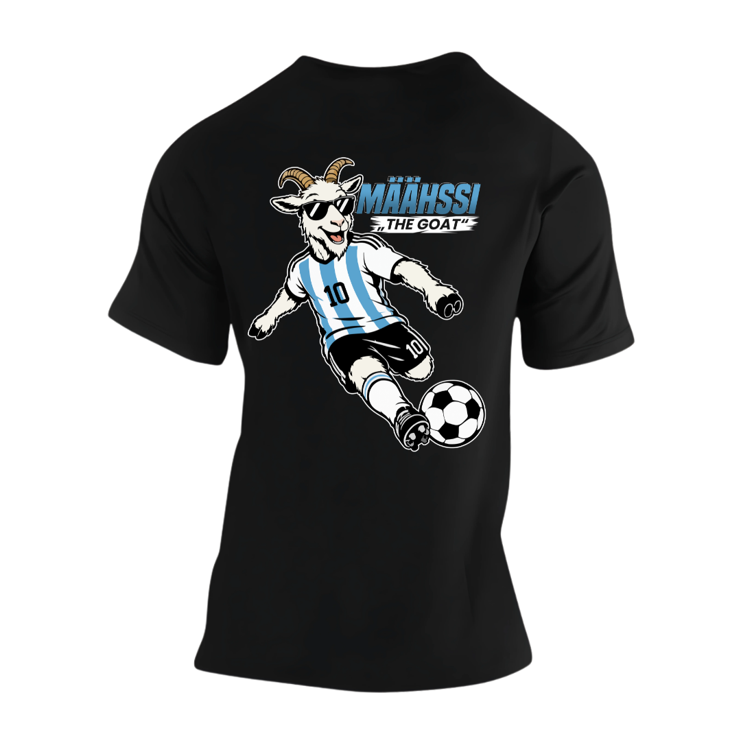 Määhssi The Goat Rückseite | Premium T Shirt