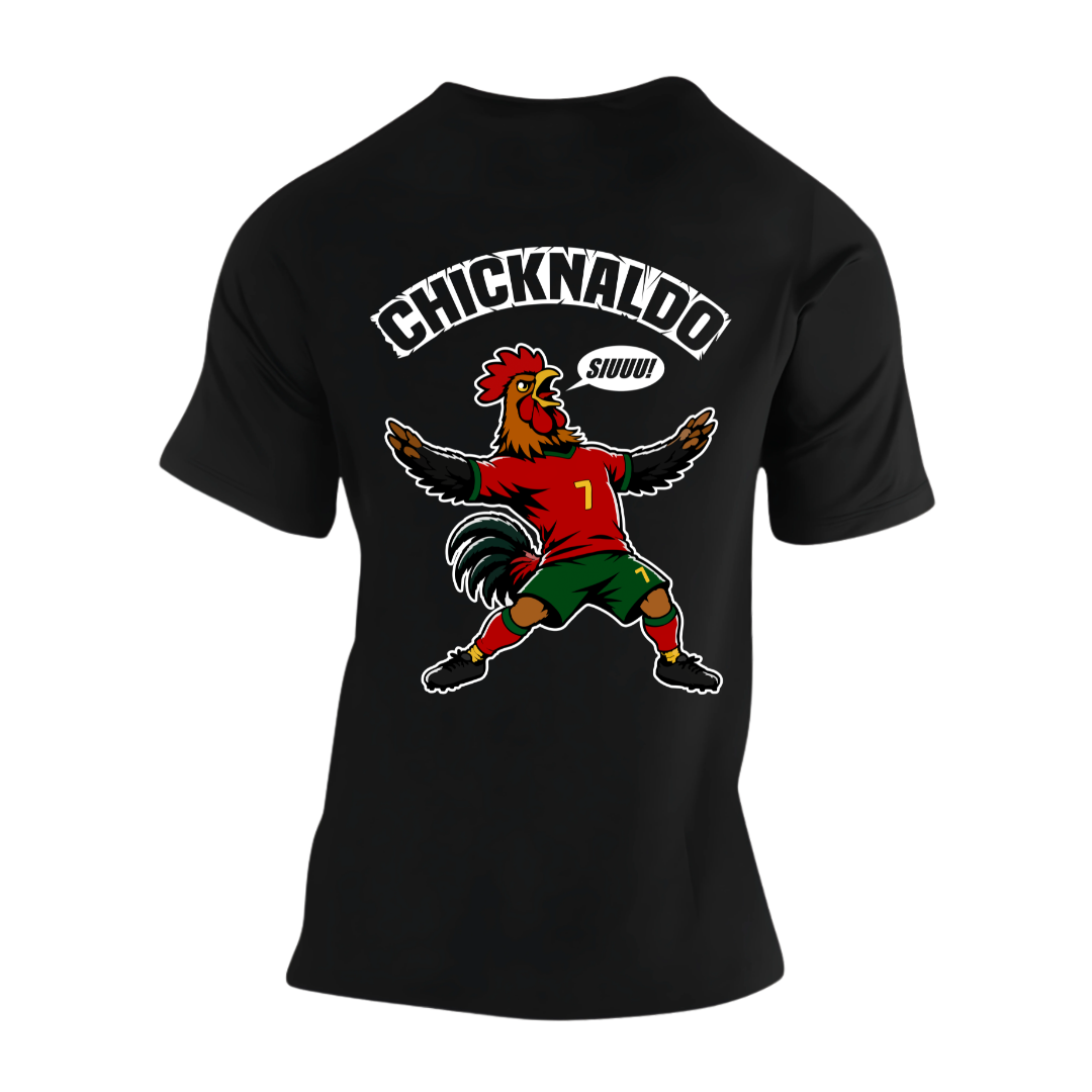 Chicknaldo Rückseite | Premium T Shirt