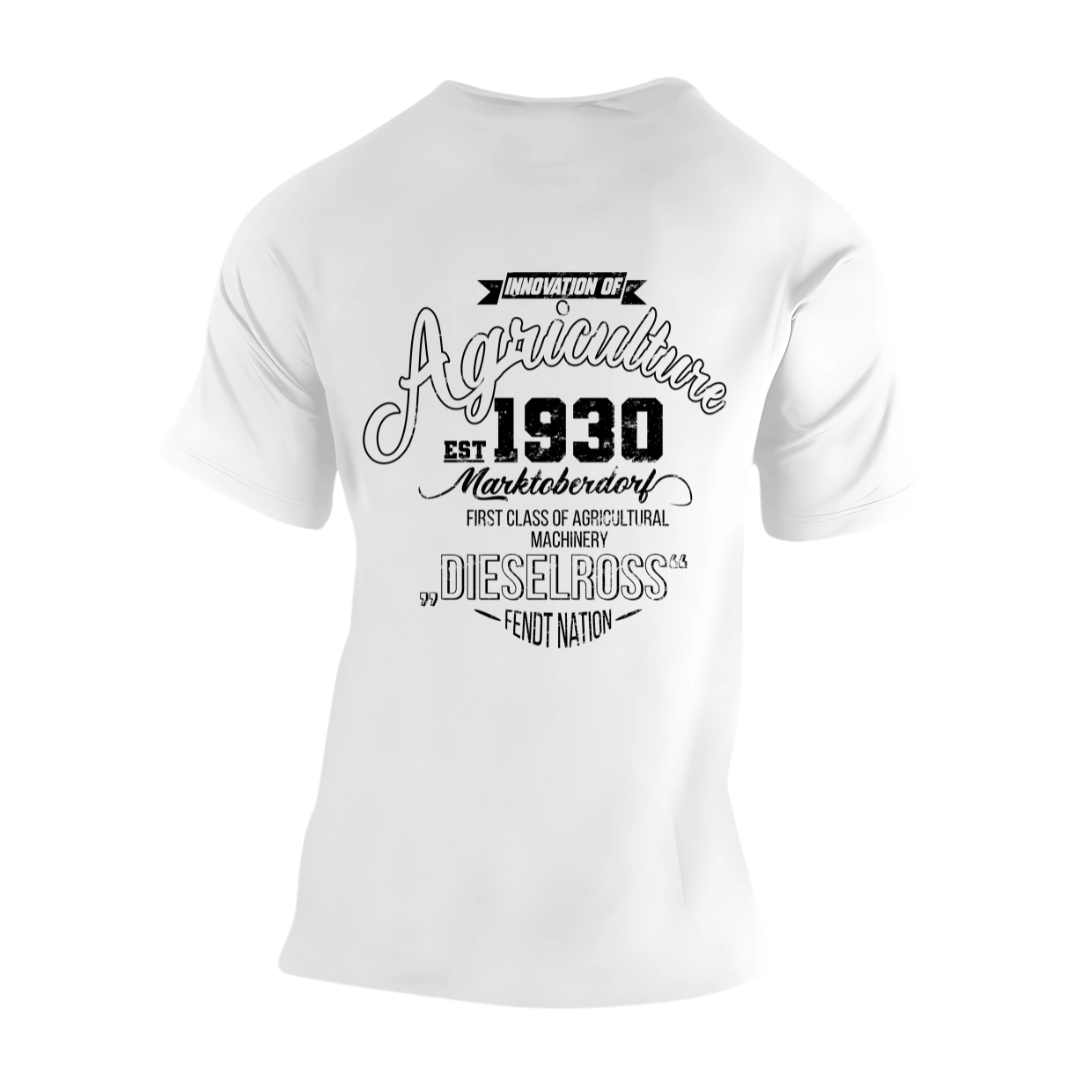 *NEU* Fendt History Vintage *Rückseite* Premium - T-Shirt