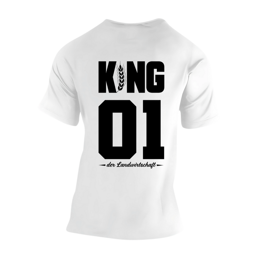 KING der Landwirtschaft Rückseite | Premium T Shirt
