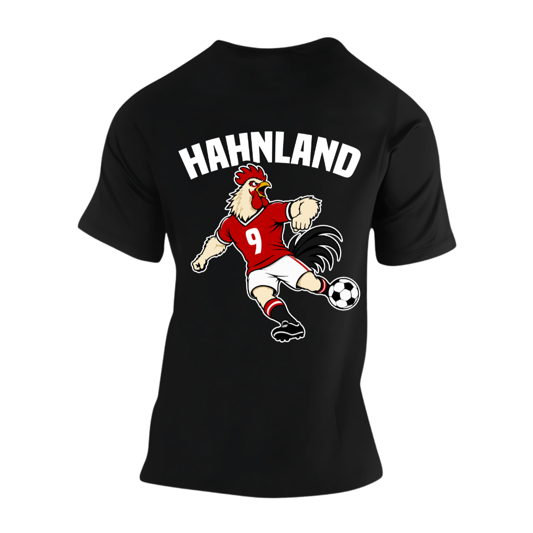 Hahnland Rückseite | Premium T Shirt