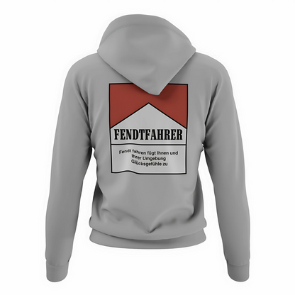 Fendtfahrer Glücksgefühle Zigaretten Motiv Rückseite | Premium Hoodie