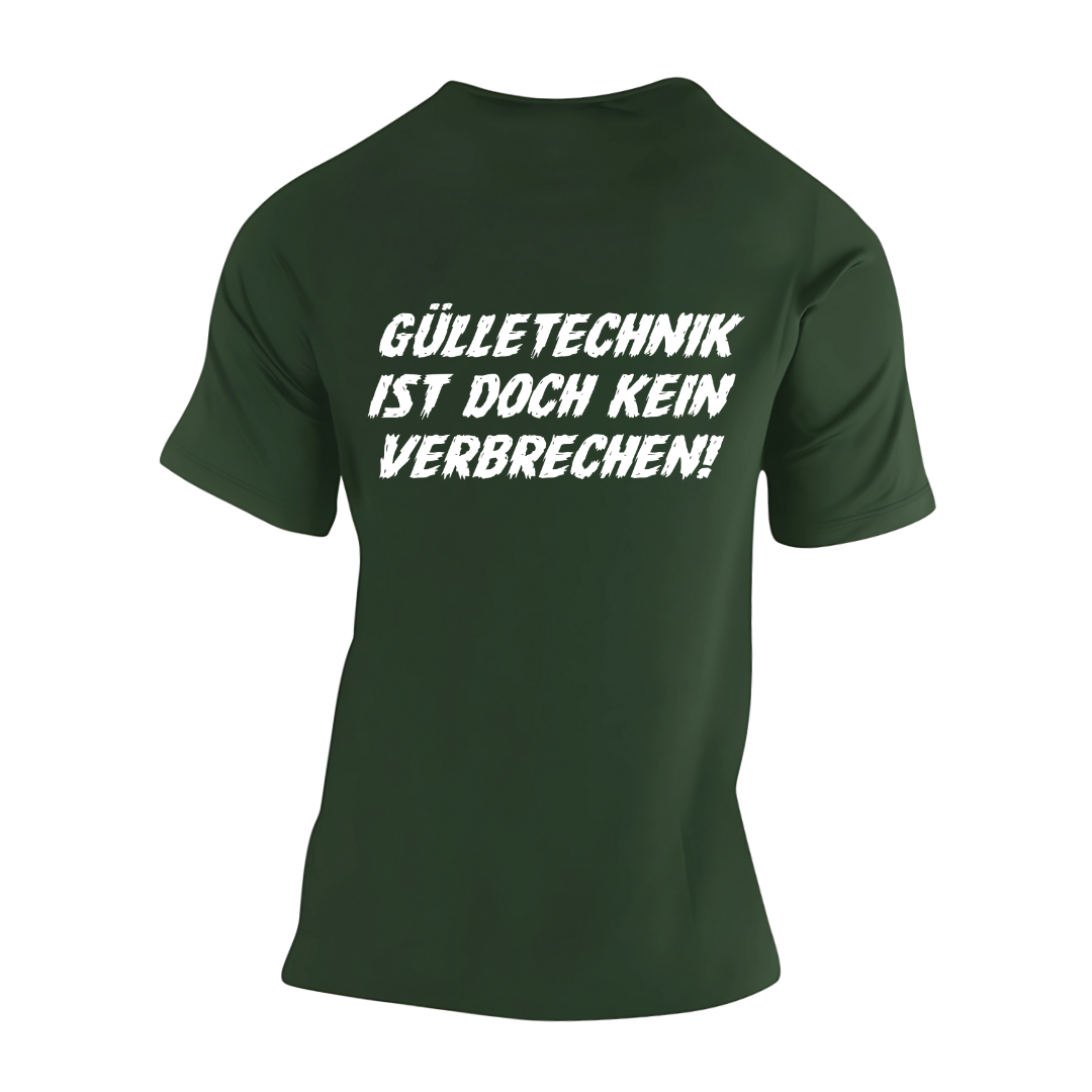Gülletechnik ist kein Verbrechen Rückseite | Premium T Shirt
