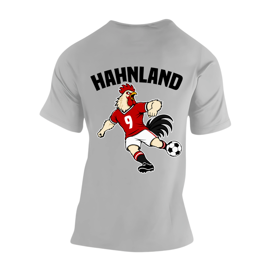 Hahnland Rückseite | Premium T Shirt