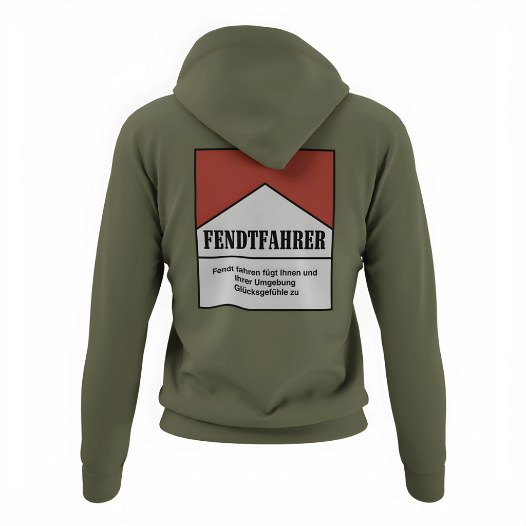 Fendtfahrer Glücksgefühle Zigaretten Motiv Rückseite | Classic Hoodie