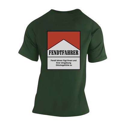 Fendtfahrer Glücksgefühle Zigaretten Motiv Rückseite | Premium T Shirt