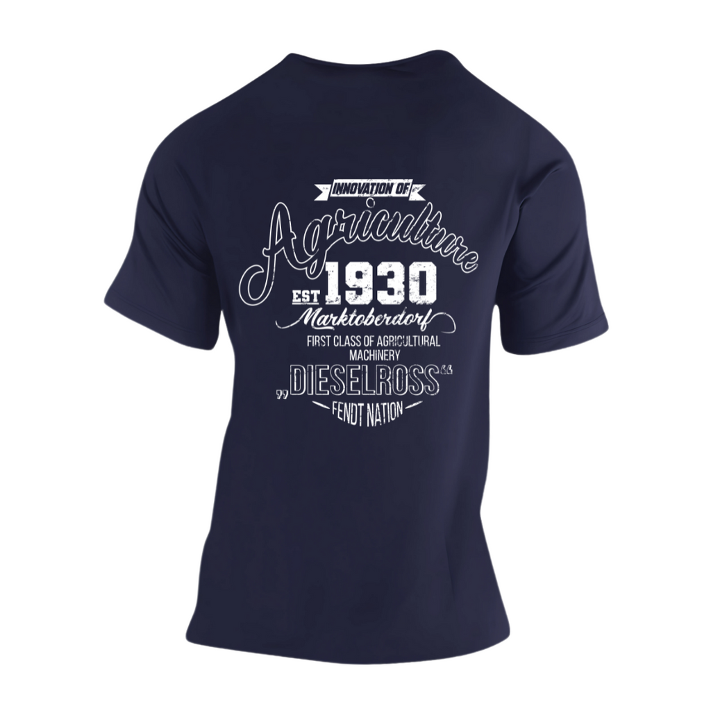 Fendt History Vintage Rückseite | Premium T Shirt
