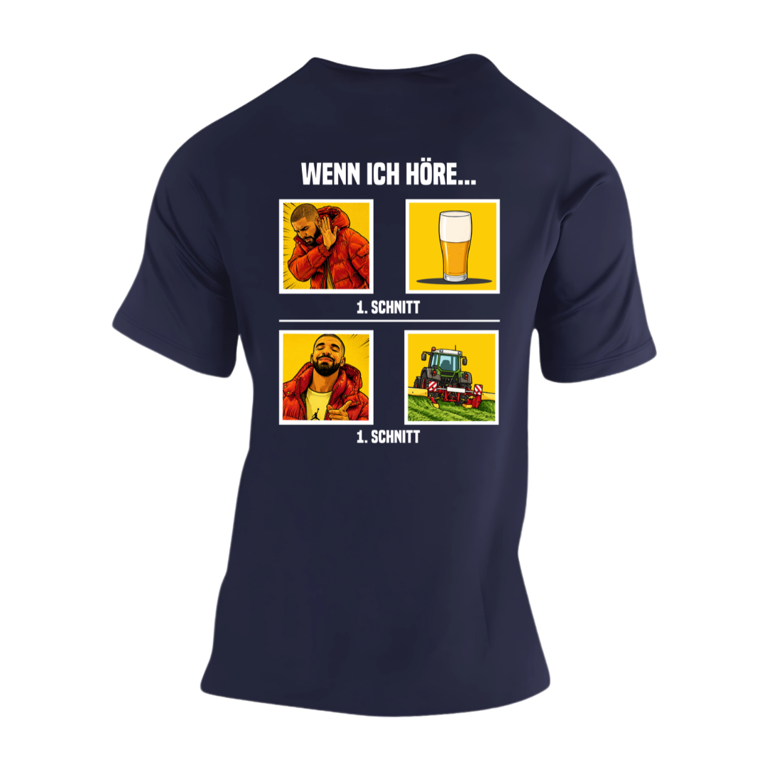 Wenn Ich höre 1 Schnitt Rückseite | Premium T Shirt