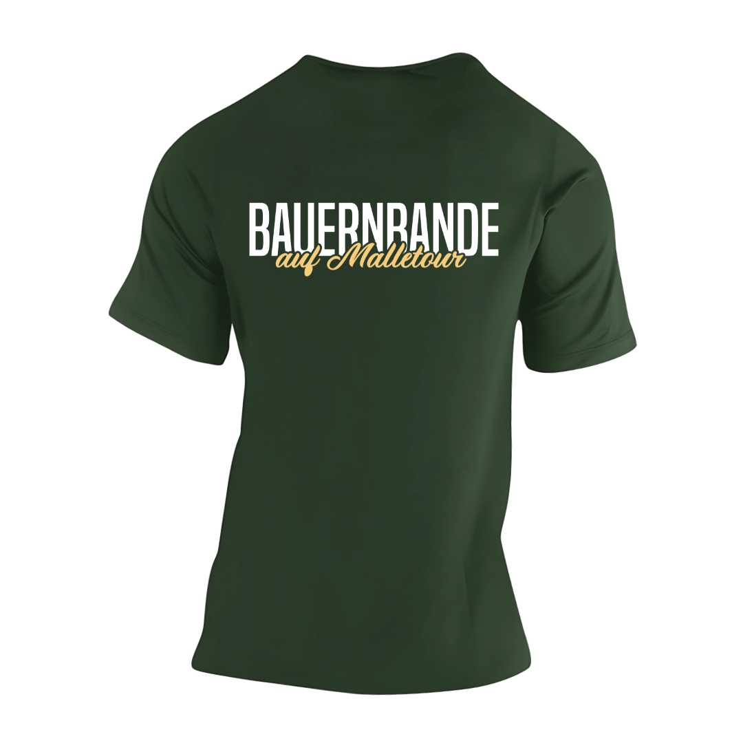 Bauernbande auf Malletour Rückseite | Premium T Shirt