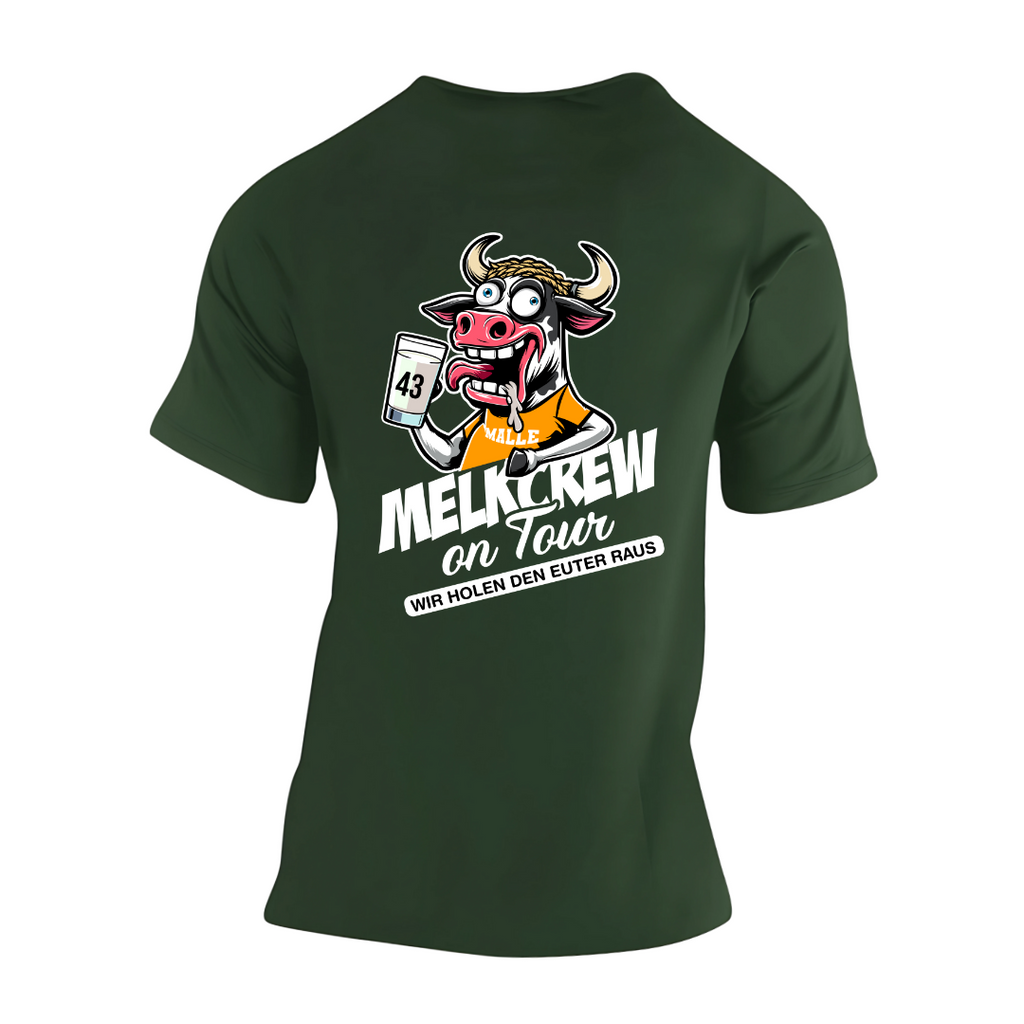 Melkcrew on Tour Rückseite | Premium T Shirt