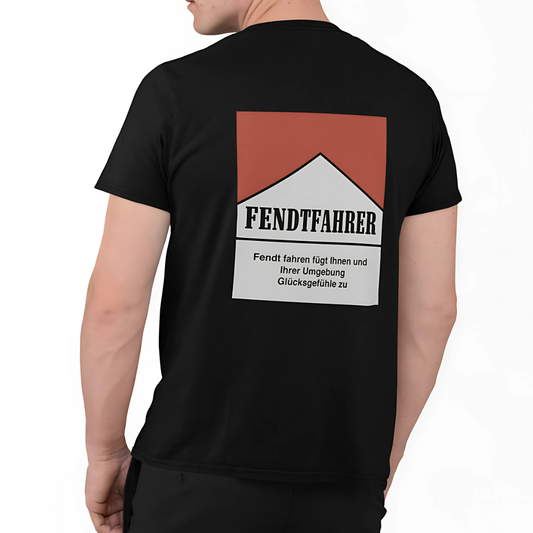 Fendtfahrer Glücksgefühle Zigaretten Motiv Rückseite | Premium T Shirt