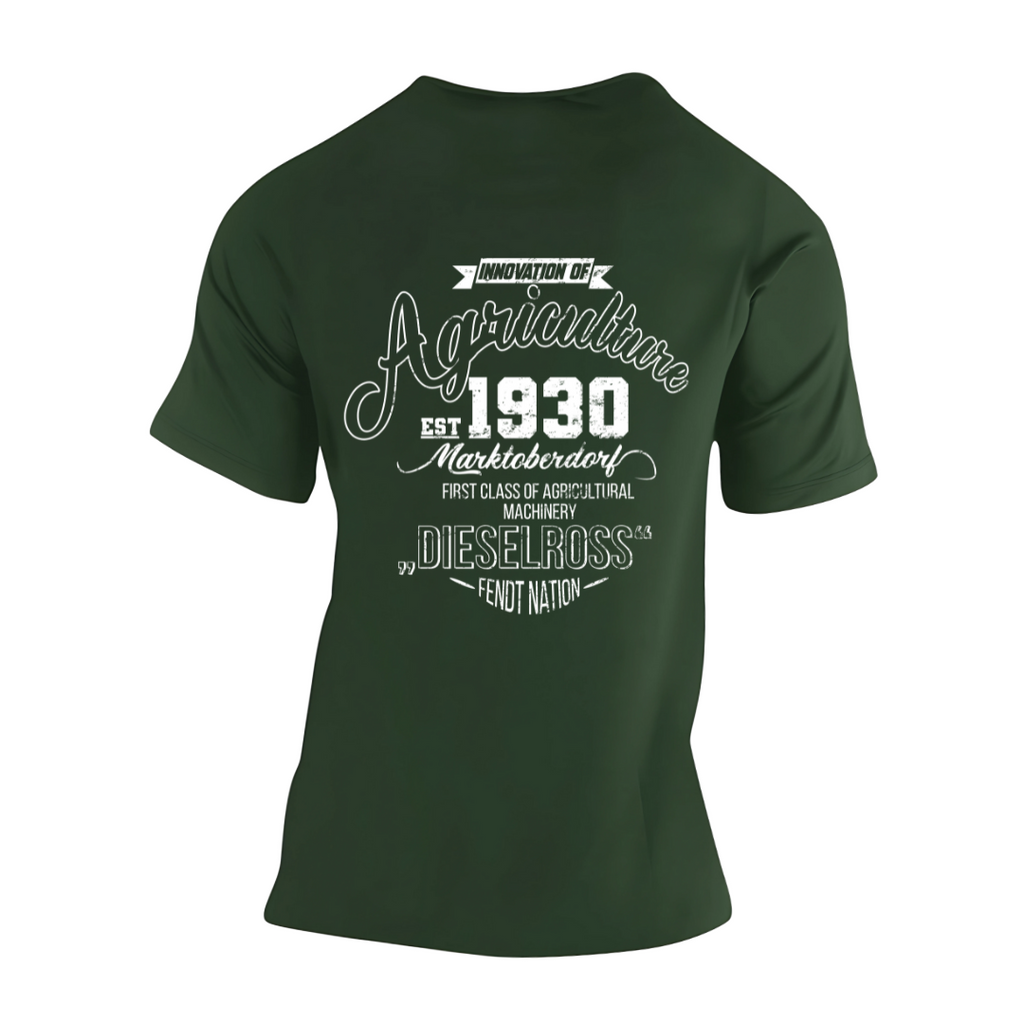 Fendt History Vintage Rückseite | Premium T Shirt