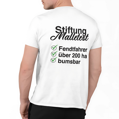 Stiftung Malletest Fendtfahrer #2 Rückseite| Premium T Shirt