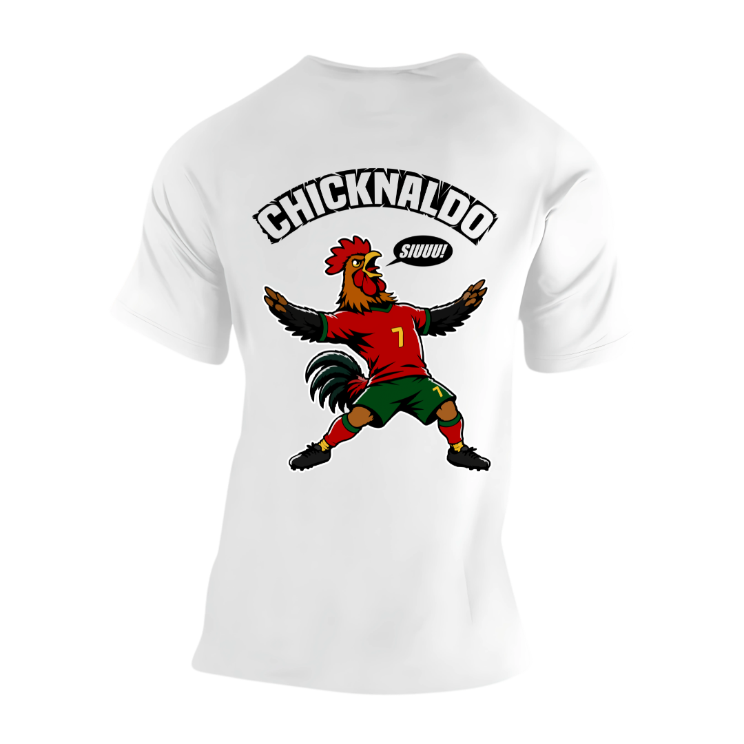 Chicknaldo Rückseite | Premium T Shirt