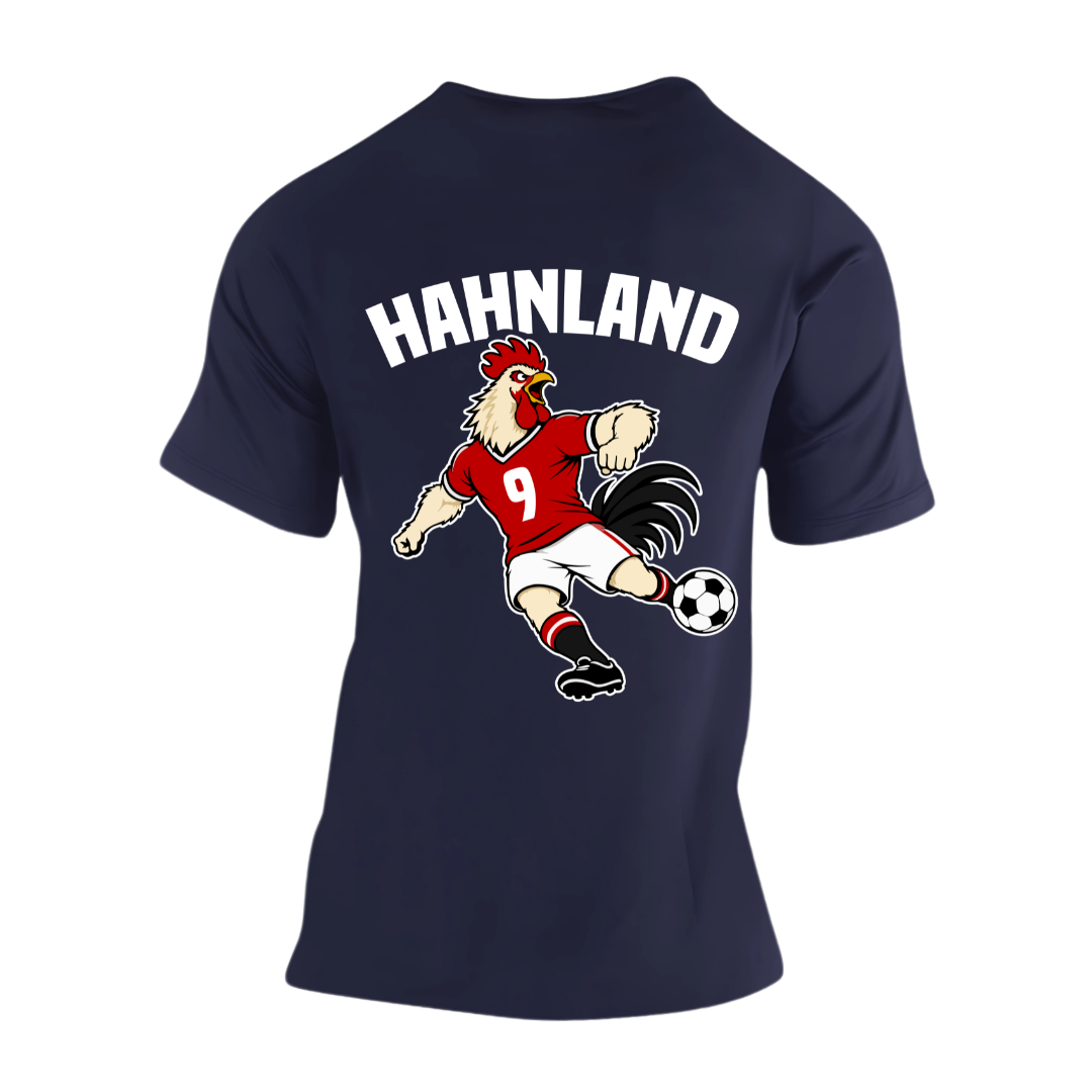 Hahnland Rückseite | Premium T Shirt