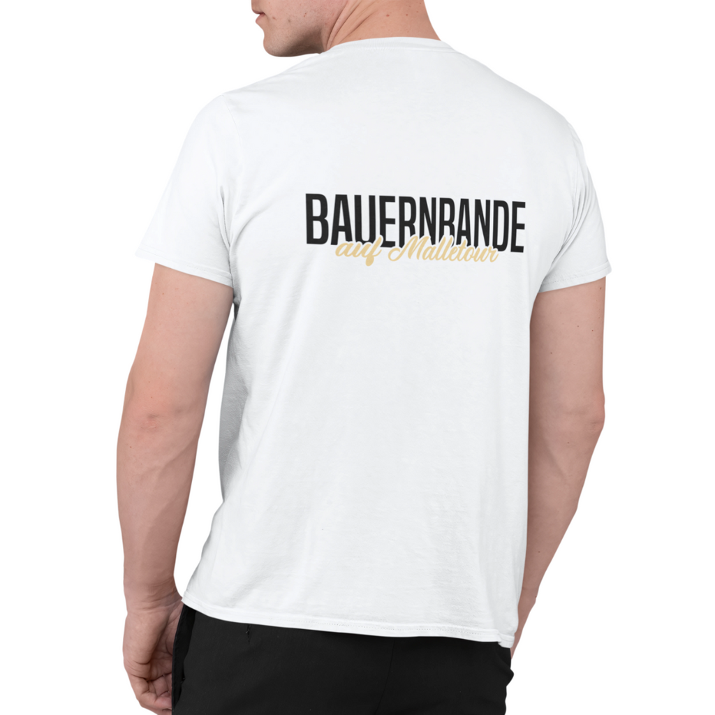 Bauernbande auf Malletour Rückseite | Premium T Shirt