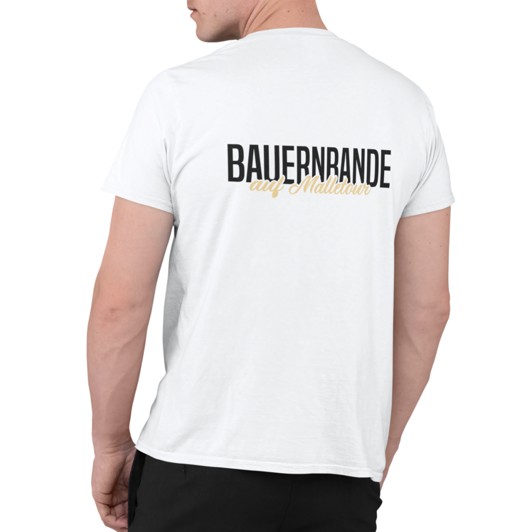 Bauernbande auf Malletour Rückseite | Premium T Shirt