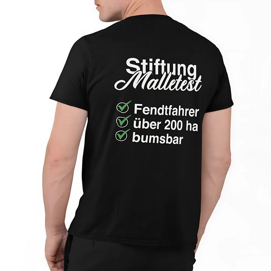 Stiftung Malletest Fendtfahrer #2 Rückseite| Premium T Shirt