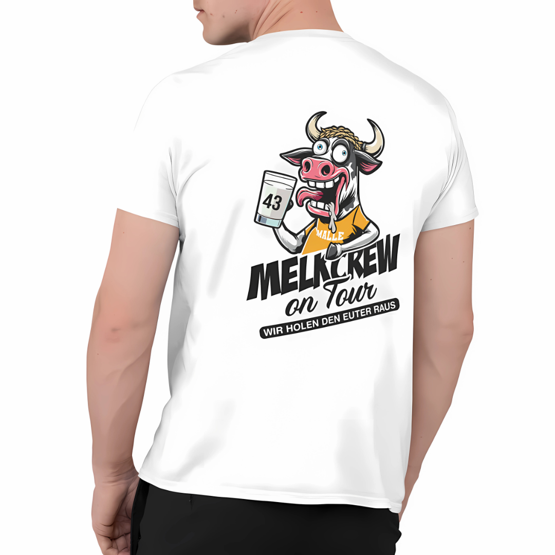 Melkcrew on Tour Rückseite | Premium T Shirt