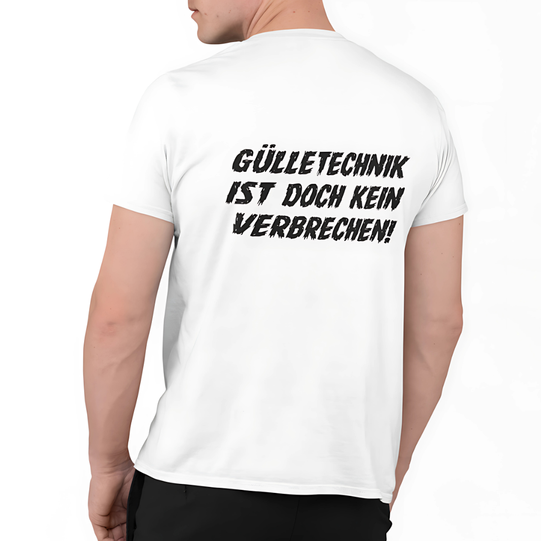 Gülletechnik ist kein Verbrechen Rückseite | Premium T Shirt