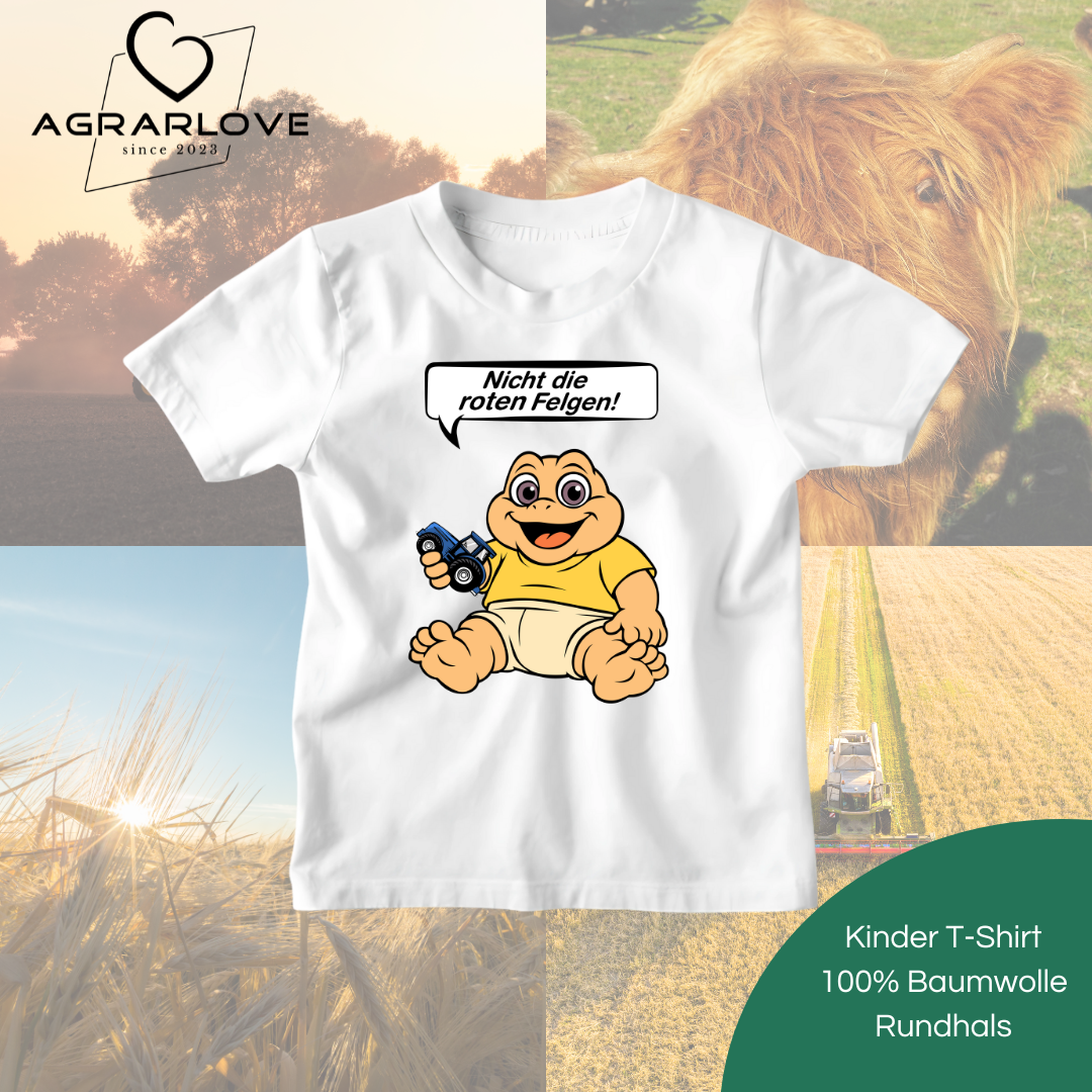 Nicht die Roten Felgen Dinobaby New Holland Edition | T Shirt Kinder