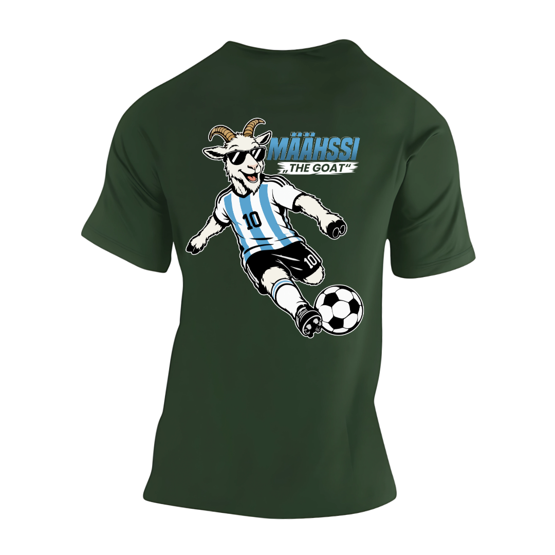 Määhssi The Goat Rückseite | Premium T Shirt