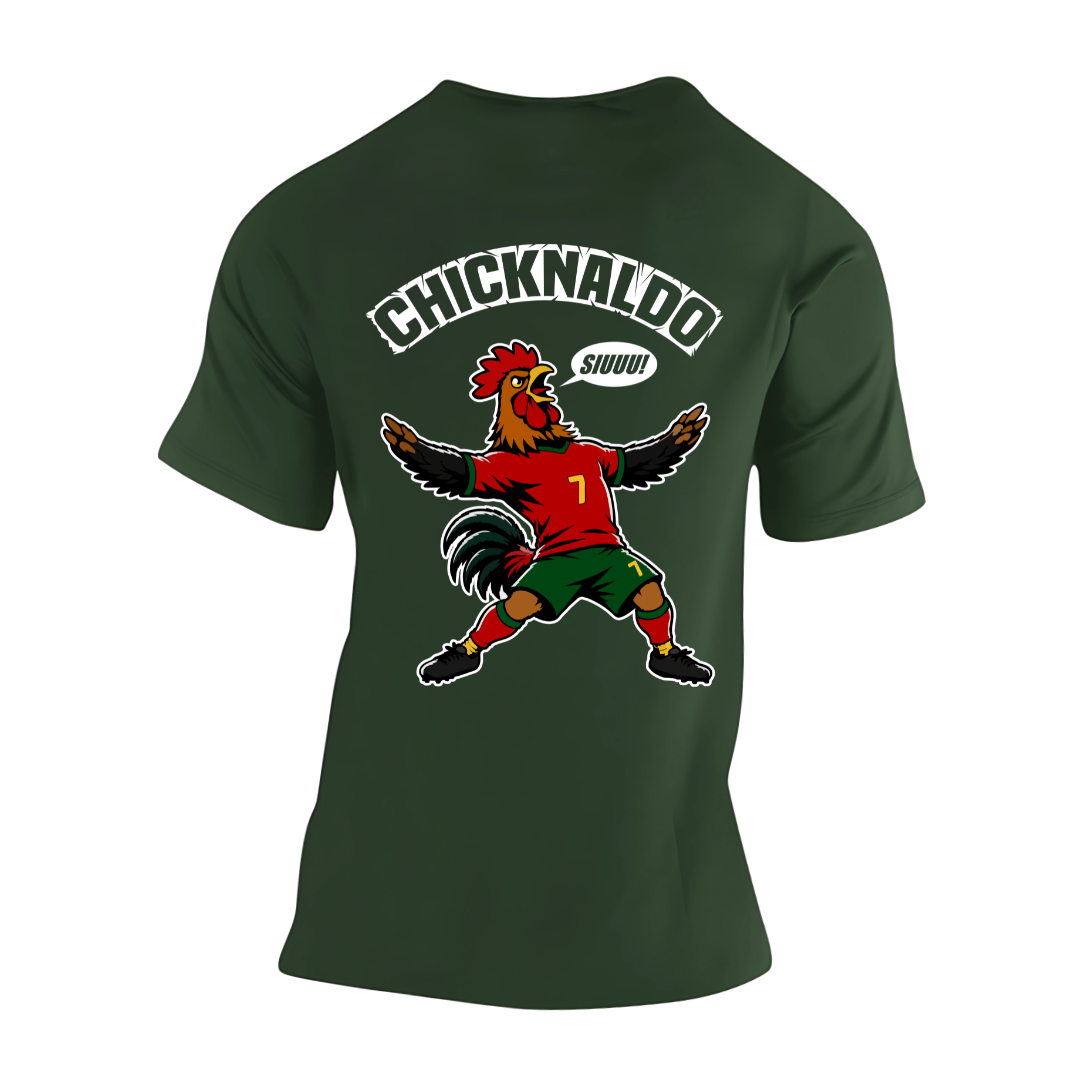 Chicknaldo Rückseite | Premium T Shirt