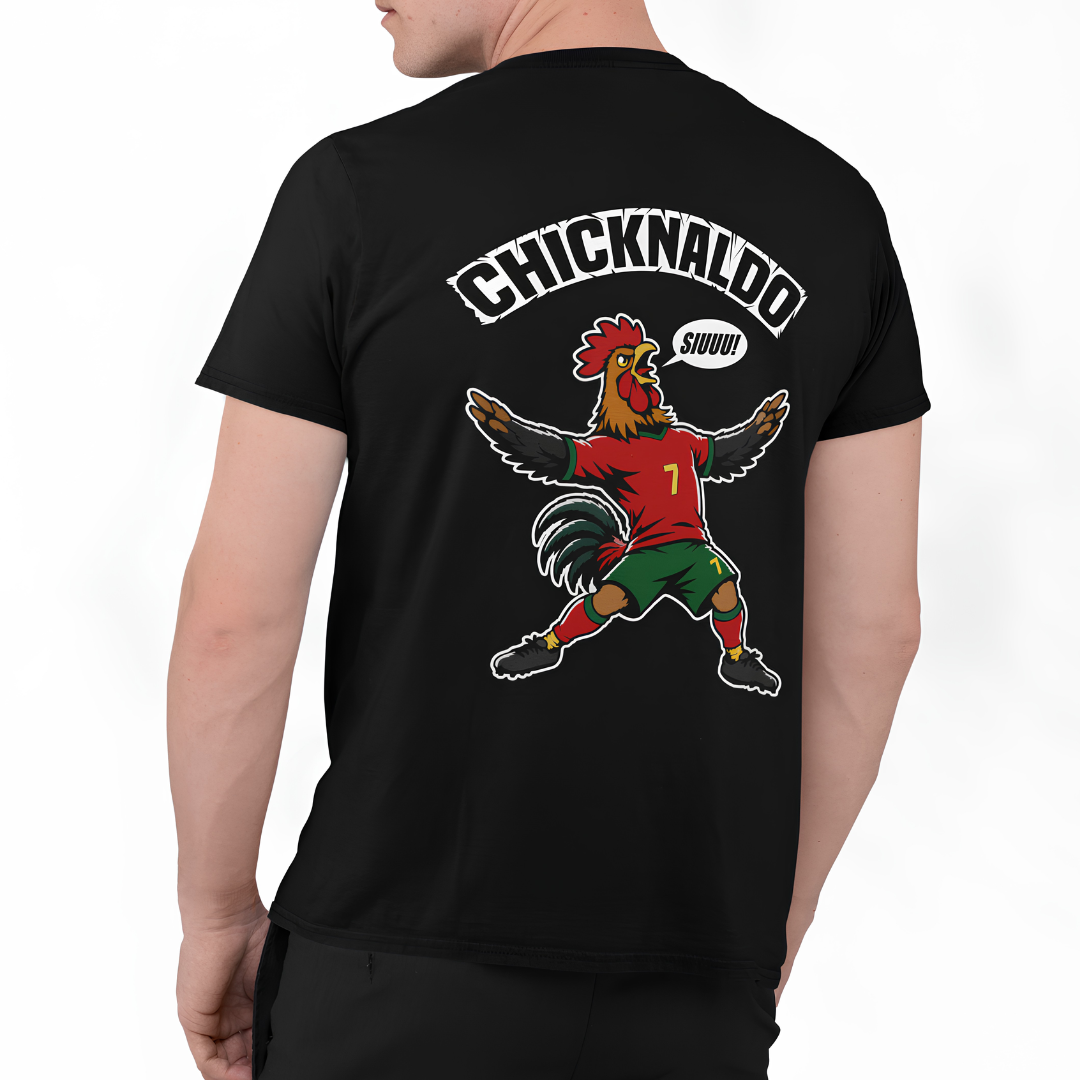 Chicknaldo Rückseite | Premium T Shirt