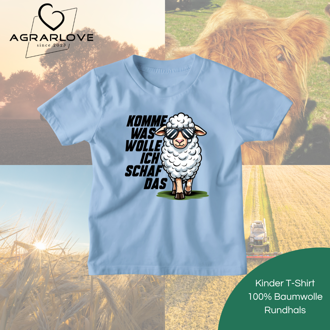 Komme was Wolle ich Schaf das | T Shirt Kinder