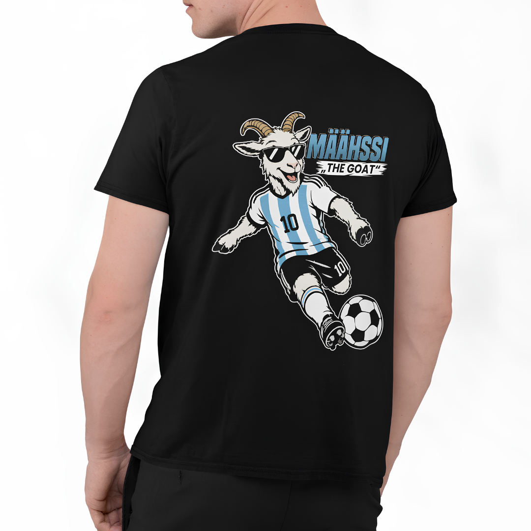 Määhssi The Goat Rückseite | Premium T Shirt