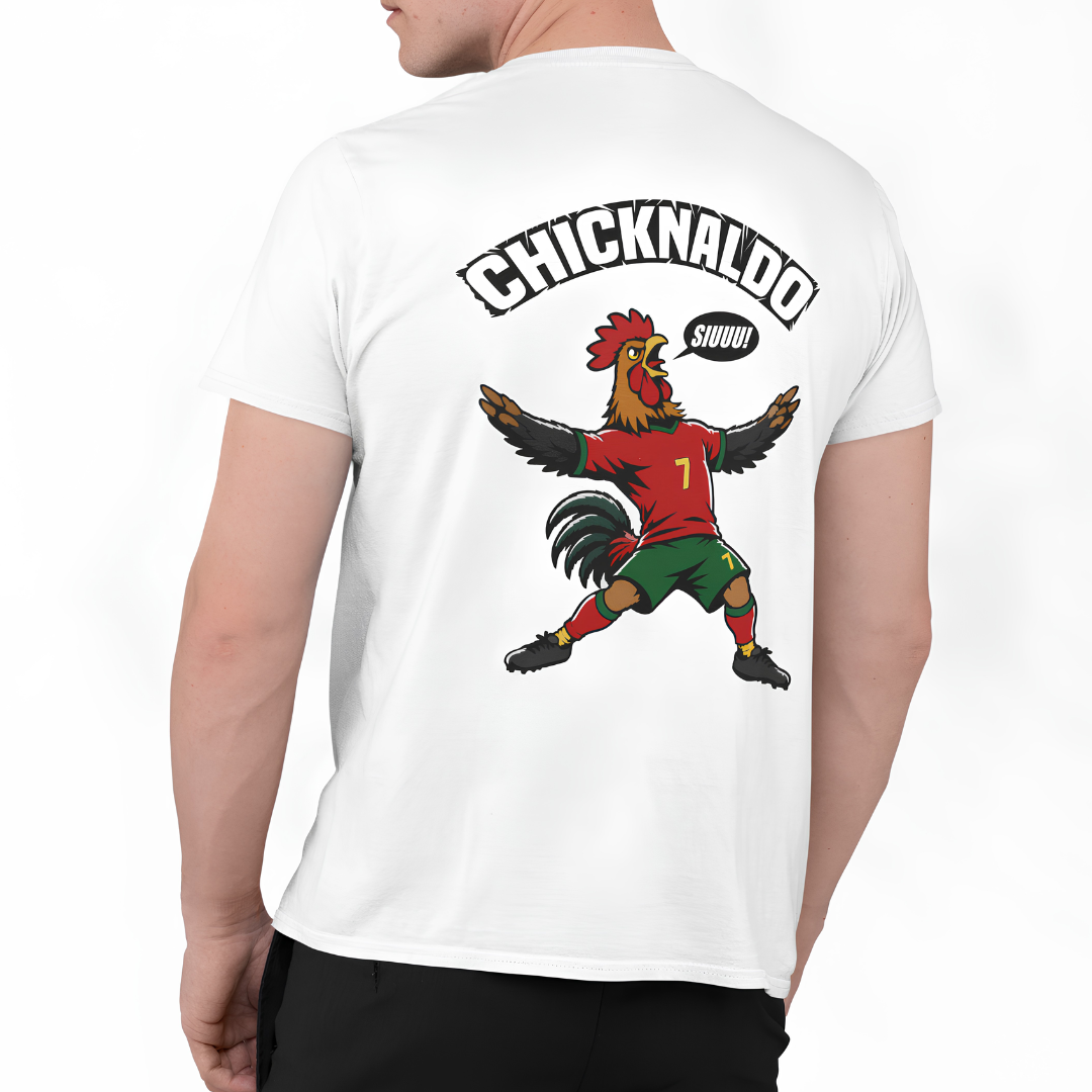 Chicknaldo Rückseite | Premium T Shirt