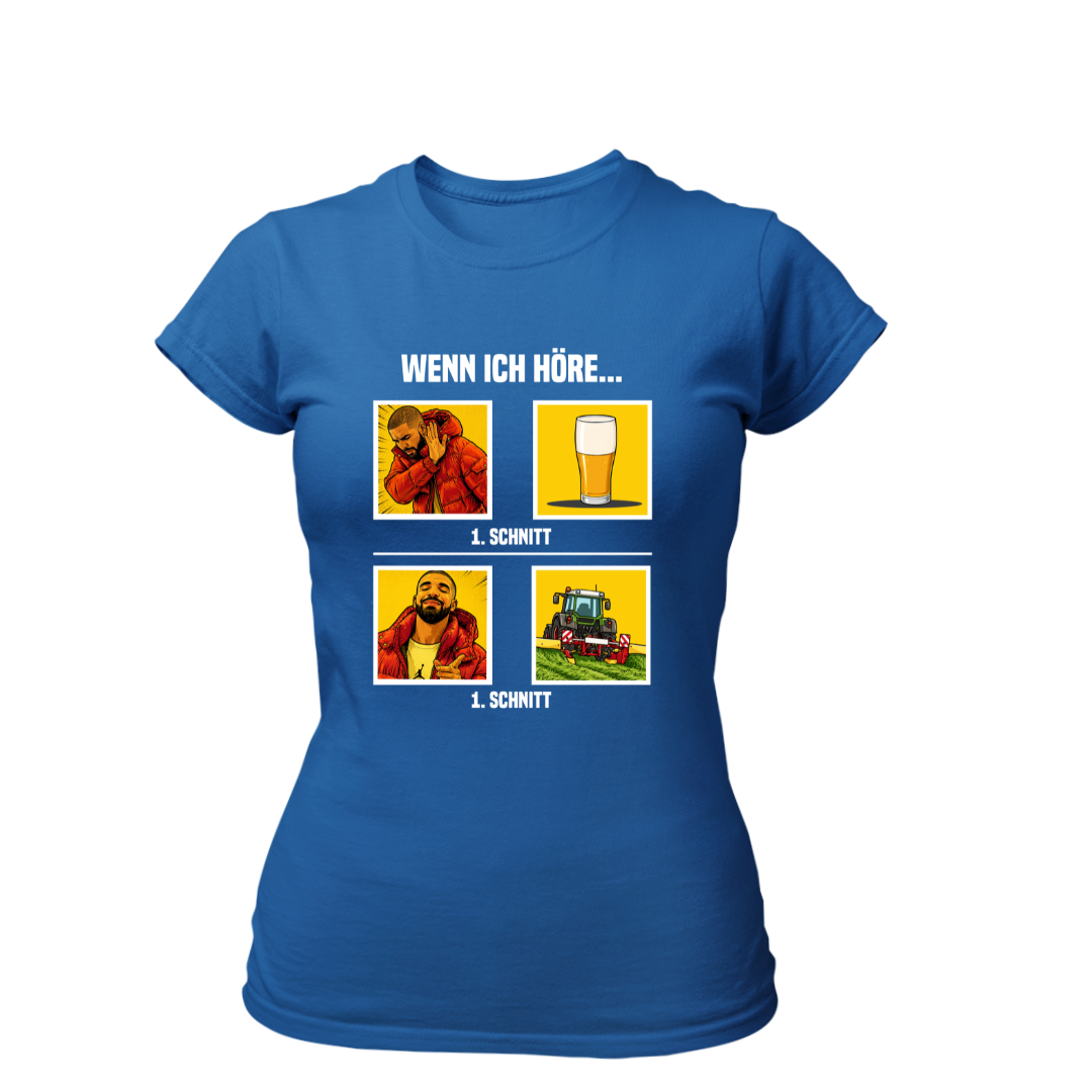 Wenn Ich höre 1 Schnitt | Premium T Shirt Frauen