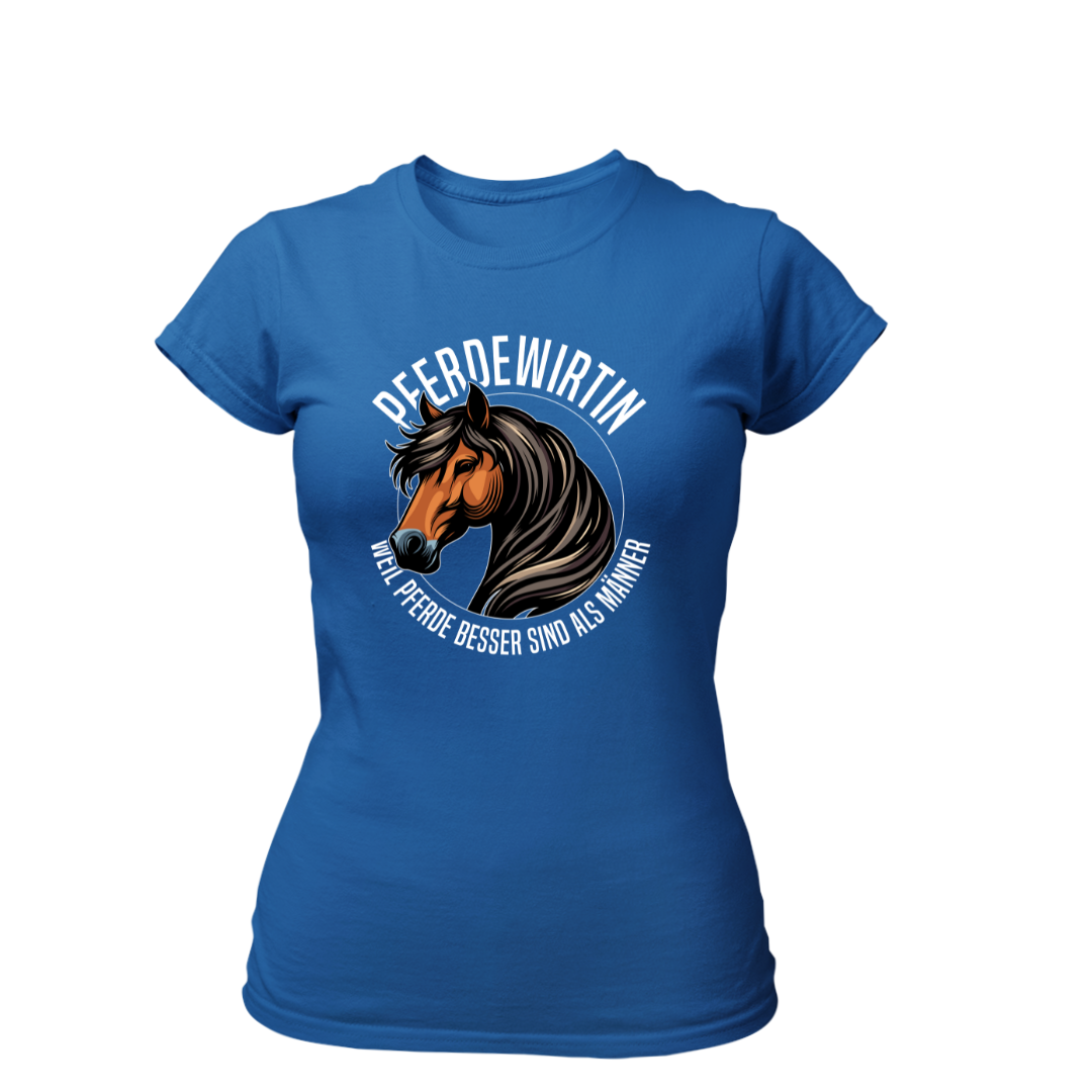 Pferdewirtin Weil Pferde besser sind als Männer | Premium T Shirt Frauen