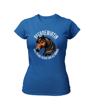 Pferdewirtin Weil Pferde besser sind als Männer | Premium T Shirt Frauen