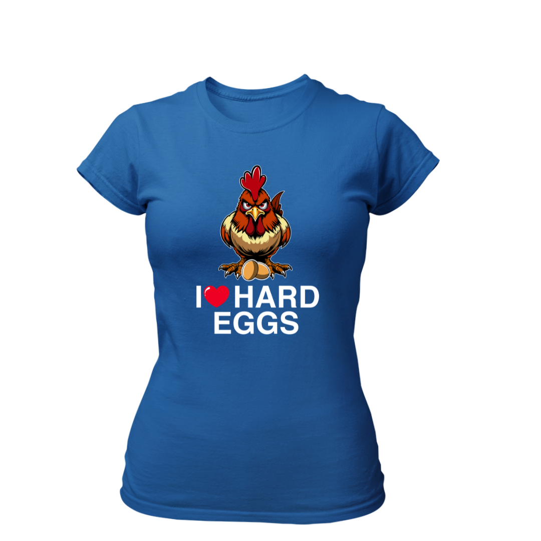 I Love Hard Eggs | Premium T Shirt Frauen