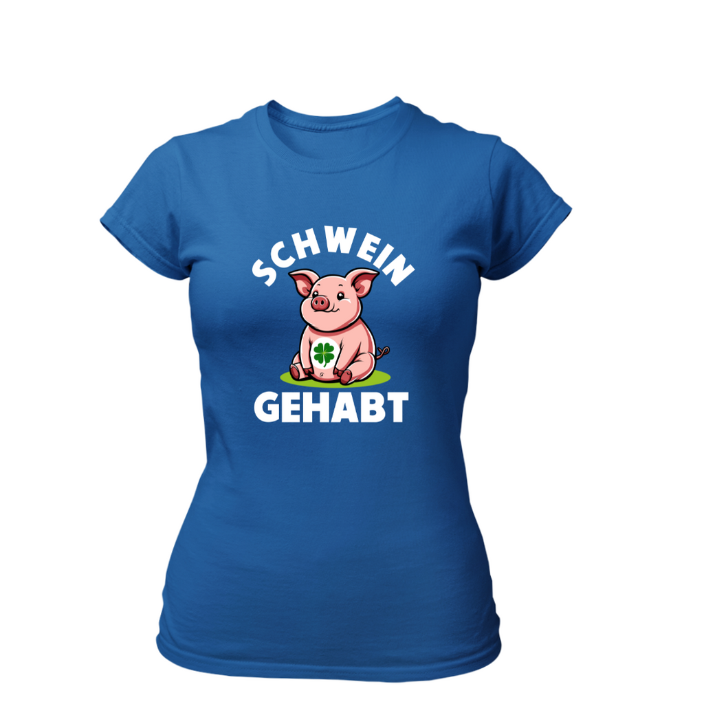 Schwein gehabt | Premium T Shirt Frauen