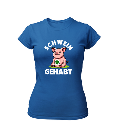 Schwein gehabt | Premium T Shirt Frauen