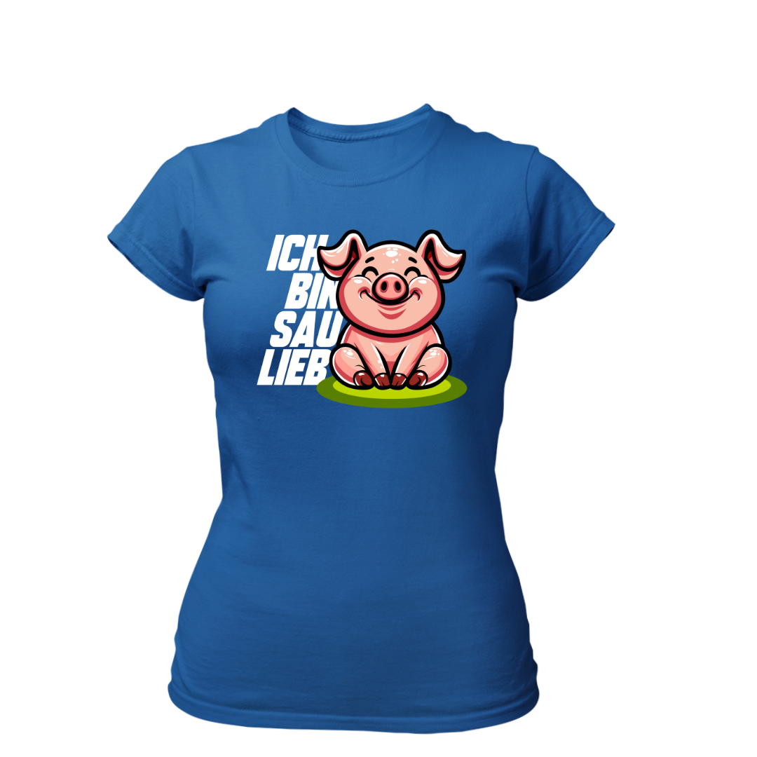 Ich bin Sau Lieb | Premium T Shirt Frauen