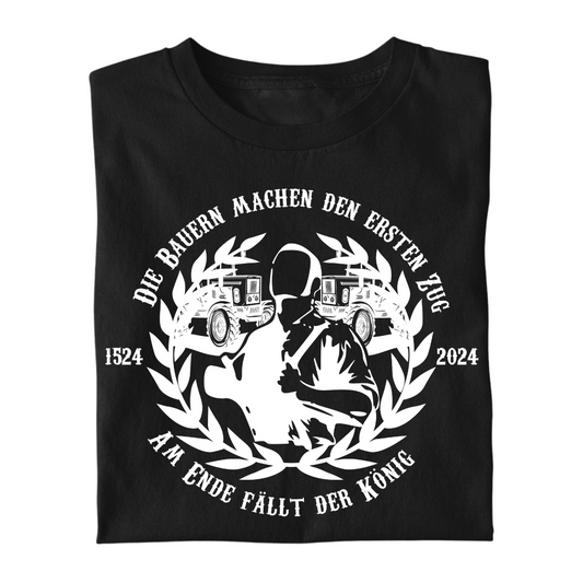 "Am Ende fällt der König" Premium - T- Shirt