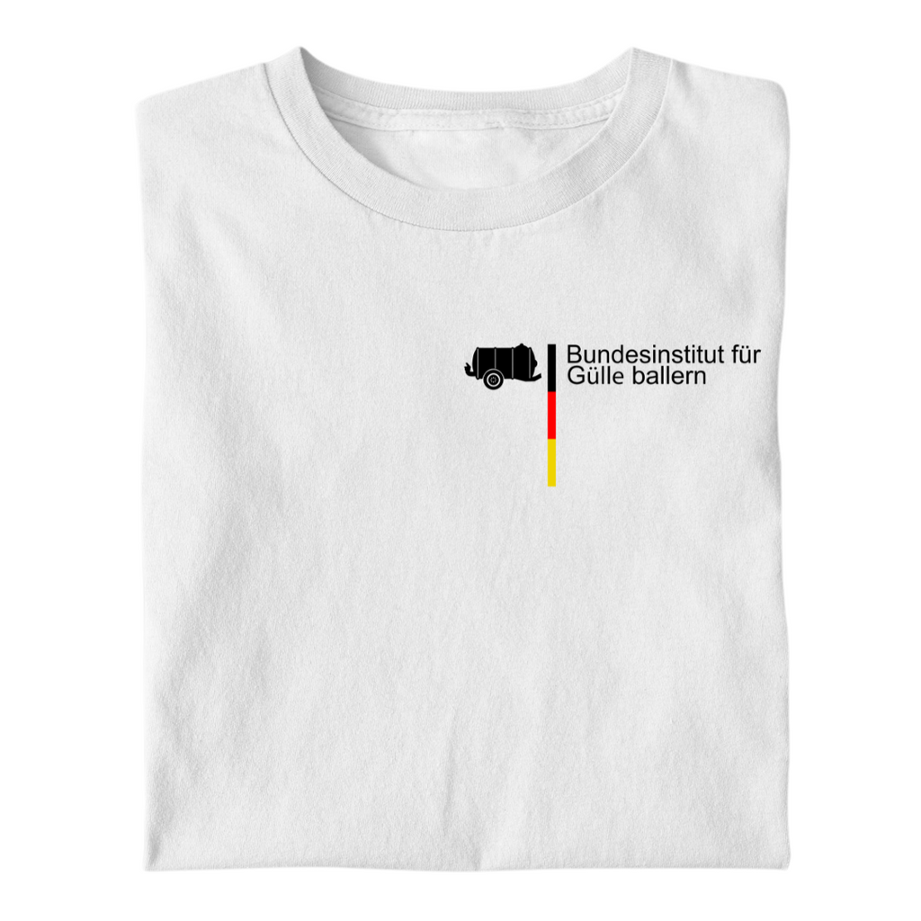 Bundesinstitut Gülle ballern Brustdruck | Premium T Shirt
