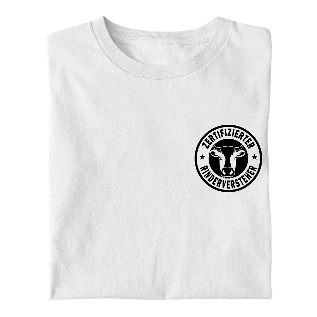 Zertifizierter Rinderversteher Brustdruck | Premium T Shirt