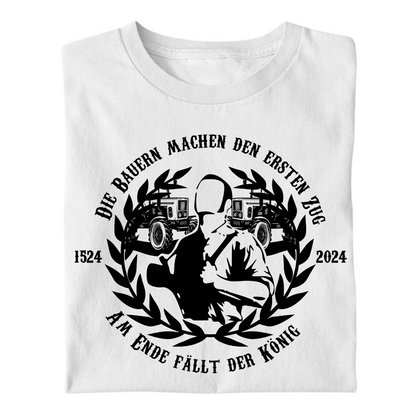 "Am Ende fällt der König" Premium - T- Shirt