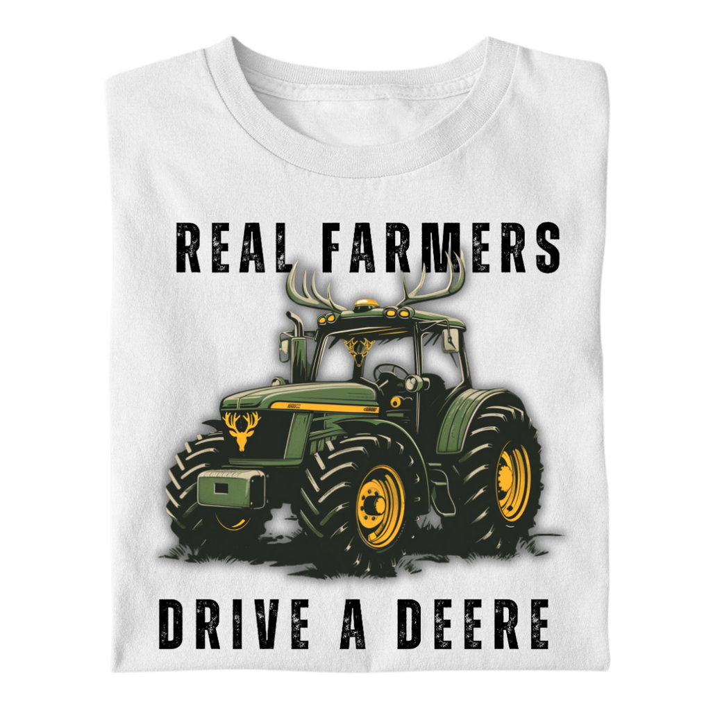 Real Farmers Drive a Deere | Premium T Shirt