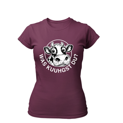 Was Kuuhgst Du | Premium T Shirt Frauen