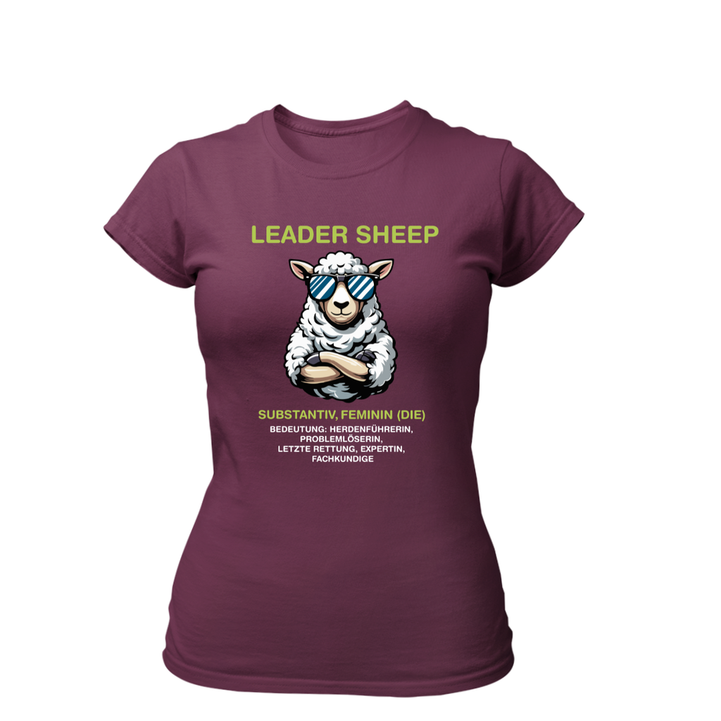 Leader Sheep Bedeutung | Premium T Shirt Frauen