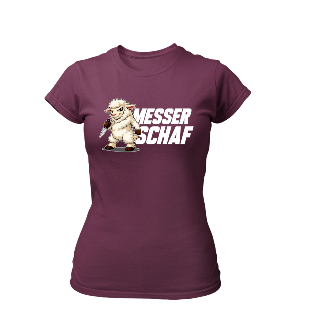 Messer Schaf | Premium T Shirt Frauen
