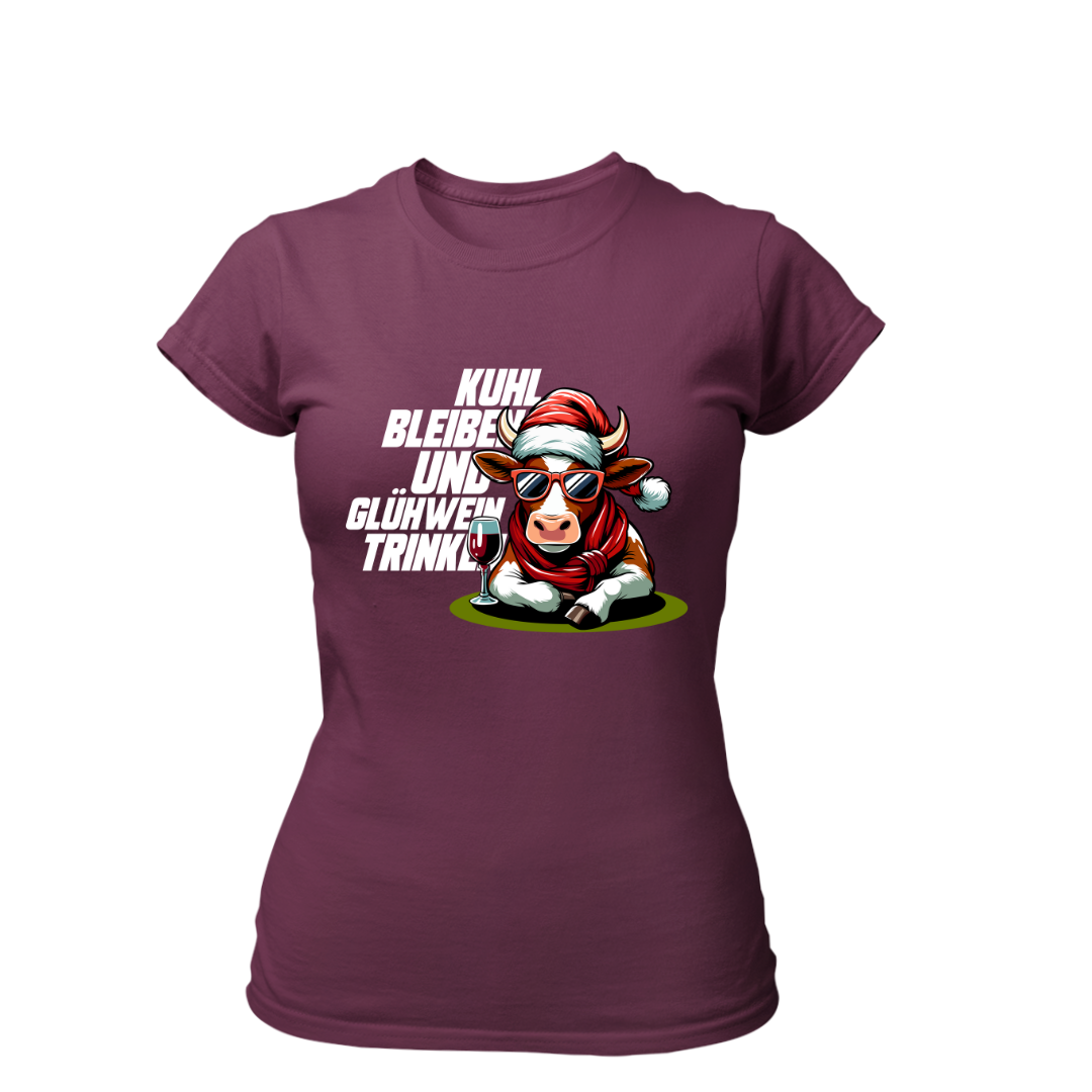 Kuhl bleiben und Glühwein trinken | Premium T Shirt Frauen